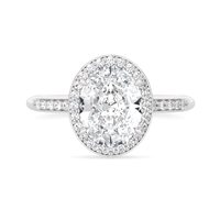 Ring Ama Woman in White Gold Diamante Lab Grown 1.51 Ct AMA-AN-302-16 - AMA-AN-302-16